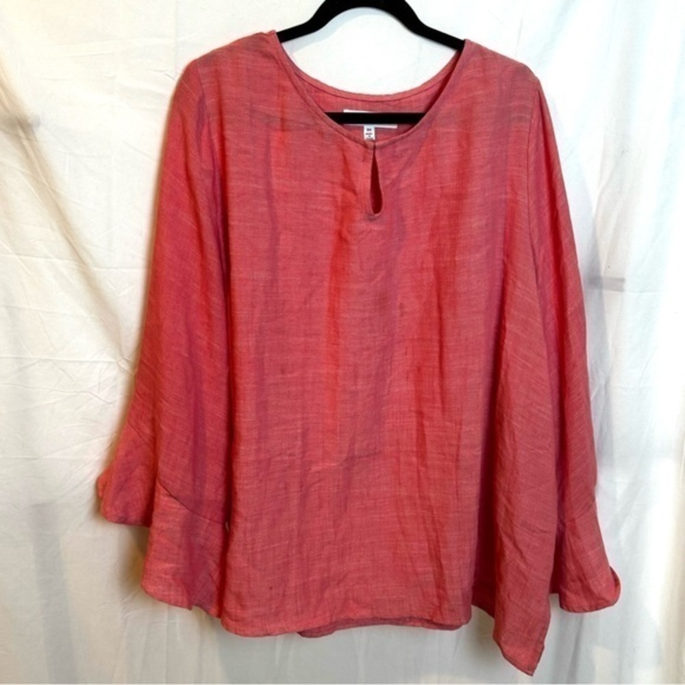 Fever Bell Sleeve Bohemian Plus Size Top Size 3X